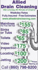 Allied Drain Cleaning Pricing