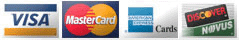 All major credit cards accepted